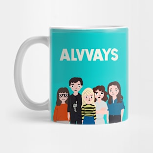 Alvvays band comic style illustration Mug